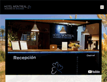 Tablet Screenshot of hotelmontreal.es